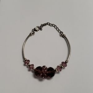 Ladies Bangle Beaded Bracelet